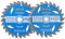 Kozelo 2pcs Circular Saw Blade - [5-1/2-inch x 24/28 Teeth x 1/2-inch Arbor] Circular Metal Cutting Blade for Woodworking Plastic Use, 0.09-inch Kerf