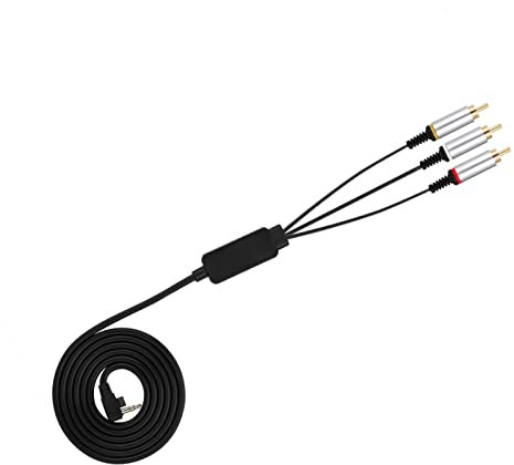 PSP2000 3000 Cable Componente ABS TV Cable AV Cable de y Vídeo Resistente de para Jugadores de Juegos