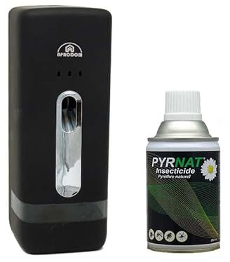 Pyrnat 1x250ml Insecticide Naturel au Pyrethre avec Diffuseur Automatique Anti-mouches, Moustiques, Punaise de Lit Efficace et écologique contre les insectes volants et rampants. (2)