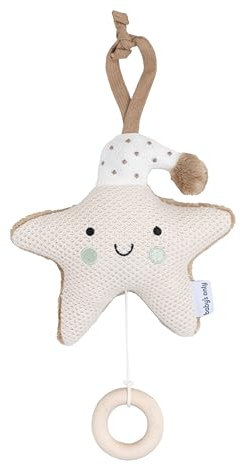 Baby's Only - Sternförmige Heaven Spieluhr für das Babyzimmer - Baby Spieluhr - Für Jungen und Mädchen - Beethovens 'Für Elise' - 16x14 cm - Clay/Warm Linen