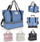 Geestock Reisetasche Damen, Sporttasche Weekender Handgepäck Tasche mit Schuhfach, Leichte Kliniktasche Geburt Duffel Bag Für Flugzeug, Gym, Reise (Blau)