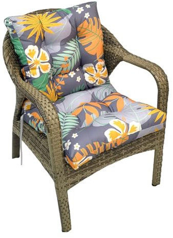 Schaukelstuhlkissen, Wasserdicht, Bequem, Getuftet, Sitzpolster, Rückenpolster und Sitzfläche für Schaukelstühle auf Der Veranda für Drinnen und Draußen für Büro, Esszimmer Und Zuhause(Multi-colored C
