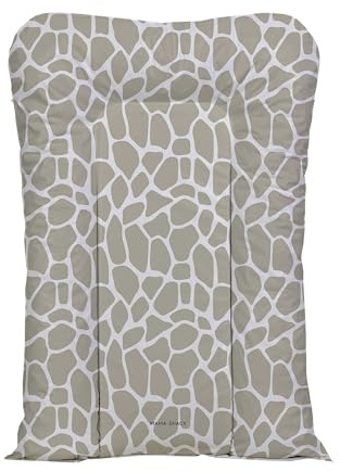 Nest Changing Mat by Mama Shack - Baby Changing Mat with Raised Sides - Waterproof - Fits Most Baby Changing Tables - 67 x 46 cm (Giraffe Print)