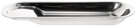 SUPVOX Plateau de Service Inoxydable Carré 1 Pièce pour Porte-louche et Assiette de Buffet, Plateau Multifonction Vaisselle la Cuisine, Traiteurs, Buffets et Réunions Familiales