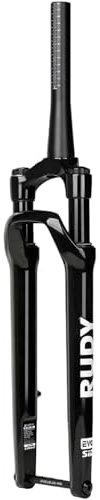 CUCKQUIC 700C Air Suspension Fork for Gravel & Road Bikes | 50mm Travel, 1-1/2 Tapered Steerer, 12x100mm Thru Axle, Disc Brake, Manual Lockout, Lightweight XC Front Fork A