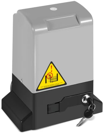 Accionamiento de puerta corredera 550 W, Smart WiFi, accionamiento de puerta de garaje y accionamiento de puerta batiente de 1200 kg, accionamiento eléctrico con 2 mandos a distancia y llave de