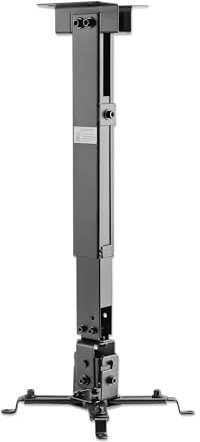 Manhattan 461207 Universal Decken- und Wandhalterung für Beamer und Projektoren ( Traglast bis zu 20 kg schwenkbar und höhenverstellbar ) schwarz