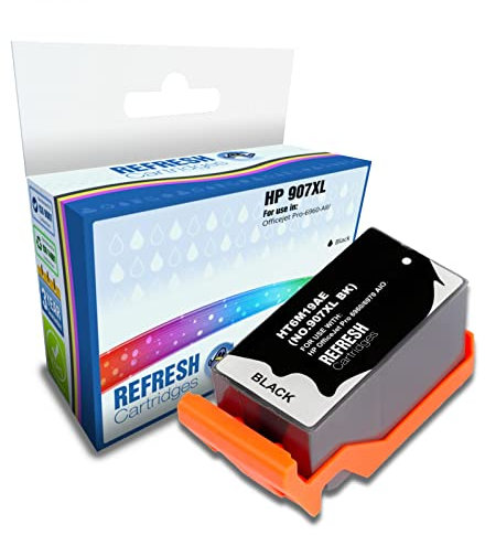 Refresh Cartridges Remanufactured Ink Cartridge Replacement for HP T6M19AE (Black)