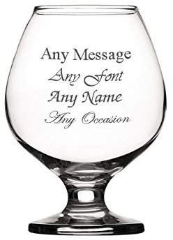 ukgiftstoreonline Personalised Engraved Brandy Glass Wedding Birthday Best Man Usher Godfather