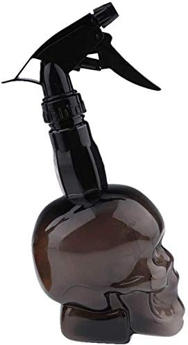 Ulalaza Empty Spray Bottle 200ml/7oz Fine Mist Sprayer Retro Skull Design Plastic Refillable Spray Squirt Bottle for Hair Styling Cleaning Plants