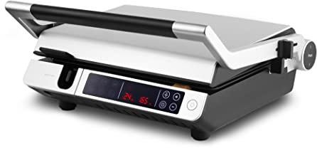 CATLER SMARTER 2-IN-1-GRILL MIT TEMPERATURFÜHLER , 6 Programme, Mehrschicht-Grillplattenoberfläche, Touch-Display, Temperatursonde