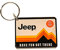 Jeep Porte-clés en acrylique « Have Fun Out There » - Durable - 4,4 x 5,7 cm - Pour les amateurs d'accessoires - Fabriqué aux États-Unis