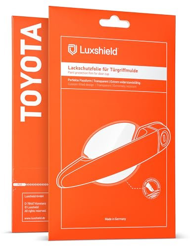 Luxshield Auto Türgriff Schutzfolie Griffmulde für Toyota Corolla 5-Türer 12 (XII) E210 I 2018-2023 - Kratzschutz, Lackschutzfolie - Transparent glänzend