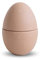 Cooee Design Bonbonniere aus Keramik in der Farbe Café au Lait-Shell Handgefertigt, Maße: 8cm x 8cm x 14cm, HI-056-01-CA