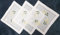 T&K Deckchen 30x30 handgemachte Hohlsaum mit Stickerei, 3er Packung (30x30)