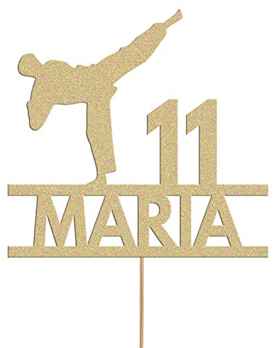 Tortenaufsatz, Motiv: Karate, Kampfsport, Judo, Geburtstagskuchen, personalisierbar