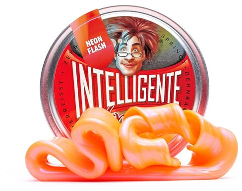 Intelligente Knete - Das Original! Neon Flash mit Schimmer-Effekt - Kinderknete und Therapieknete in einem - Besser als jeder Stressball! Für Kinder und Erwachsene (Medium-Dose, 40g)
