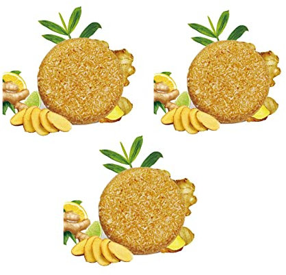 Organic Ginger Shampoo Bar,Anti Hair Loss Shmpoo Soap,Hair Growth Care Soap,Organic Grey Reverse Shampoo Bar,100% Natural Organic Conditioner Soap,Hair Soap Bar,Hair Loss Treatment for Women (3Pcs)