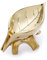 SUMNACON Keramik Blatt Seifenschale Seifenretter Seifenablage Seifenhalter Seifenkiste Selbstentleerende Hausdekoration im Küche Theke Badezimmer Bauerhaus Geschenk für Weichnachten Geburtstag Golden