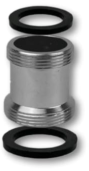 Wasserhahn Adapter AG M24 auf AG M22 - Gewindeadapter aus verchromten Messing, ideal für einen Wasserhahnfilter oder Luftsprudler