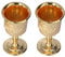 Fyearfly Vintage Messing Weinkelch 2 Stück Mittelalterlicher Kelch Handgefertigter Königskelch Kelch für Party Hochzeitsdekoration Küche Home Bar