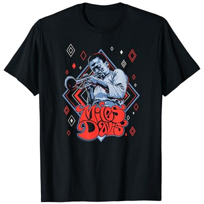 Miles Davis Retro Rautenmuster T-Shirt
