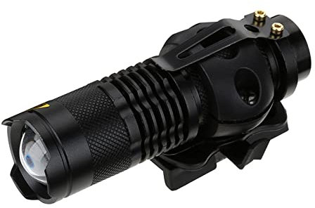 RiToEasysports Taschenlampen-Helm, Teleskopisches Taktisches Helmlicht, Tragbarer Taschenlampen-Clip, Helm, Outdoor-LED-Taschenlampe für Helm, Ladegerät, Kit-Set, Zubehör