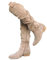 EGSDMNVSQ Stivali al Ginocchio Donna Stivali Lunghi in Pelle Scamosciata Caldi Stivali da Cowboy al Ginocchio Stivali Invernali con Cerniera Stivali con Tacco Largo e Stivali Western con Tacco Basso