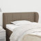 Gecheer Kopfteil mit Ohren Bettkopfteil Bett Kopfteil Kopfenden Betthaupt Kopfteil-Regal Bücherregal-Kopfteil für Bett Bettgestell Bettrahmen Schlafzimmer Taupe 93x23x78/88 cm Stoff