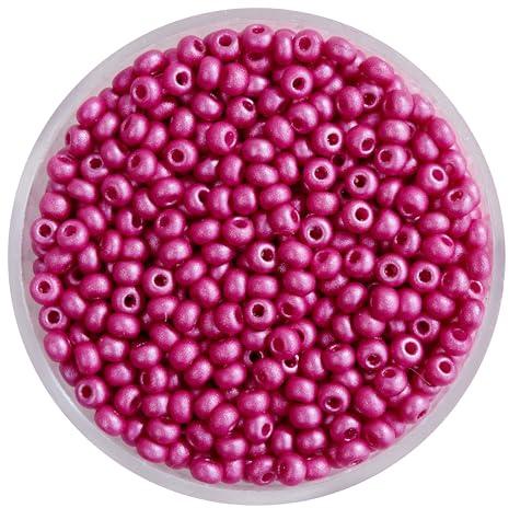 PRACHT PermaLux Rocailles Glasperlen 2.6 mm 17 g Ganzjährig geeignet für Schmuckherstellung und Bastelprojekte Amethyst
