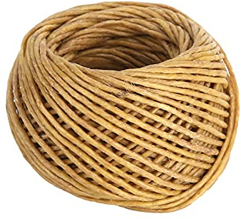 Verdant Touch Hanf-Kerzendochte, 2 Stück, 2 mm, gewachst, ungiftig, umweltfreundlich, Bio-Hanfdochte für selbstgemachte Kerzen, Öllampen, 30 m
