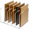SANRUI Stehsammler Zeitschriftenständer für Schreibtisch Stehordner 5 Fächer Acryl Büro Organisation