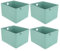 ASelected 4Pcs Plastic Storage Boxes With Handle Light Green Box 26X19X15Cm Cupboard Storage Boxes Plastic Storage Basket Kitchen Cupboard Home And Office, Light Green, Large