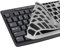 kwmobile Silikon Tastaturschutz für Logitech MK270 / MK275 / MK200 / MK260 - QWERTY US Keyboard Cover Abdeckung - Schwarz