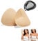 AWAVM Double Sided Sticky Bra Push Up,Women's Adhesive Bra Boost Cups Bra Pads Inserts, Triangle Silicone Chicken Fillet Bra Inserts, Stick on Bra Cups, Boobtapes for Girls Bra (Beige, C-D)