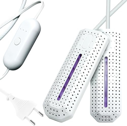 KBIBCK Sèche-Chaussures Électrique, Sèche-Chaussures Portable avec Minuterie Intelligente à 3 Modes, Avec prise européenne, Chauffe-Chaussures et Bottes Séchoir à Chaussures