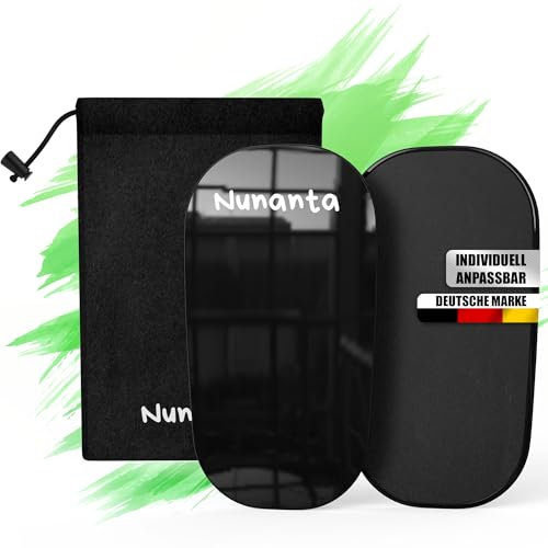 Nunanta® - Shinguards (Black Edition) | Anpassbare Schienbeinschoner für Herren, Damen & Kinder | rutschfeste Shin Pads für Fußball | Schienbein-Schützer Schwarz