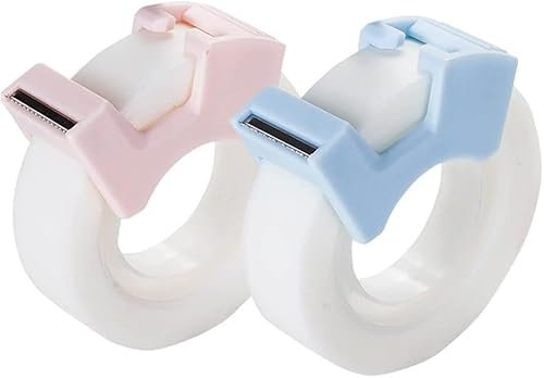 2 Stück Multifunktionale Invisable Tape Set mit Refillable Tape Dispenser Writable Tape Office School Stationery Supplies Tape Dispenser Refill Rollen Halter Kern Desktop Tape Dispensers Klebeband