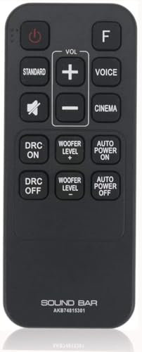 Replacement Remote Control for LG Sound bar LAS454B SH3K LAS485B SJ7 SJ9 SJ4Y SK3D SK4D SK1 LAS465B LAS160B LAC553B SPH4B-W Surround bar