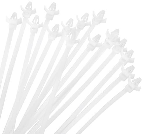 sourcing map Bridas de cable de 150 mm x 5 mm, 250 bridas de alambre autoblocantes con cabeza de avión para gestión de cables en interiores y exteriores, resistencia a la tracción, 48 libras, color