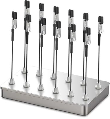 Modelisme Pied et boîte de Fer comme Base. 12 modèle de Supports Flexibles avec Pinces Crocodiles et Base magnétique, idéaux pour Le modélisme, Les Circuits imprimés, Le soudage et Le Bricolage