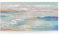 Home Selections 3D Canvas Wall Art, Abstract Sea Scape (50x100 cm) Large Hand Painted Teal Blue Picture on Printed Canvas.
