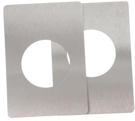 Housoutil 2pcs Door Reinforcement Plate for Front Door for Deadbolt Installation