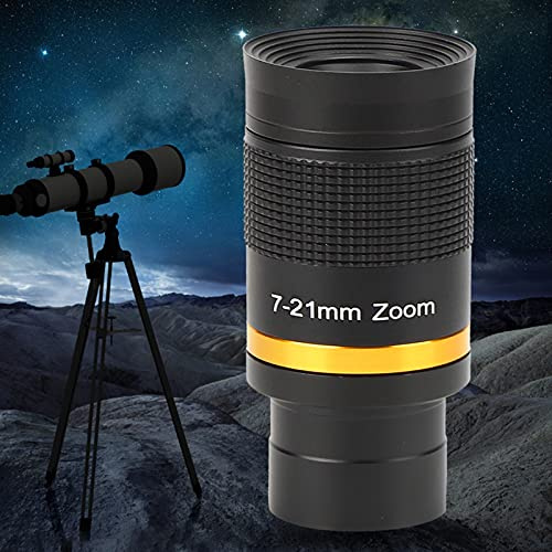 Sustvita Teleskop-Okular 7-21 mm professionelles astronomisches Teleskop kontinuierliches Zoom Okular für Beobachtung 1,25 Zoll/31,7 mm