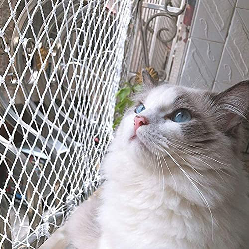Rete di sicurezza per gatti per balcone e finestra, rete di protezione per animali domestici, protezione per animali domestici, protezione da arrampicata all'aperto per gatti, recinzione in corda