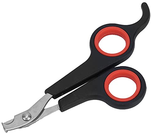 REXVTNS Pet Nail Clipper for Dogs & Cats | Stainless Steel with Protective Guard | Avoid Over - Cutting for Small Animals/Puppies/Birds | Ergonomic Handle Design