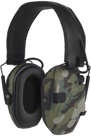 TACWJDM Casque Antibruit Électronique pour Tir, Casque Antibruit Pliable, pour Stand De Tir avec Amplification du Son Et Réduction du Bruit, pour La Chasse Tactique(MC)