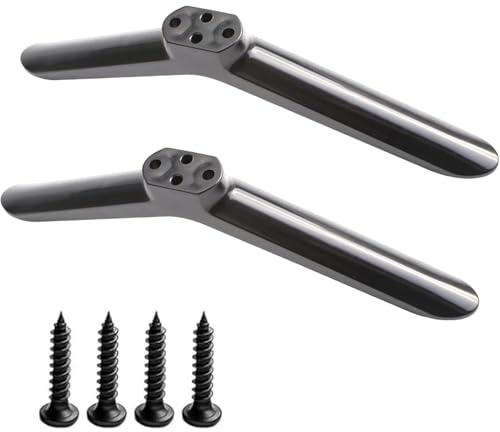 ToqoGeri TV Stand Base Pedestal Feet, Universal TV Legs Compatible with Samsung LG Sharp TVs, Non-Slip TV Feet, Replacement Stand for 24in to 55in TVs