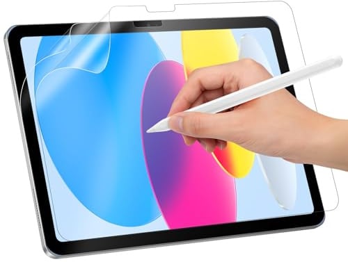 Pnakqil 2 Piezas Protector Pantalla de Efecto Papel para iPad (A16) 11.ª/10.ª Generación (2025/2022),Protección Película de PET Mate HD Antirreflejos Antihuellas para Dibujar Escribir Sensación Papel