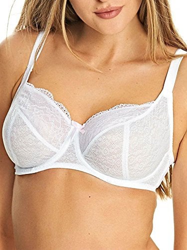 Freya Women's Fancies Underwire Balcony K Cup Bra, White, 30K US